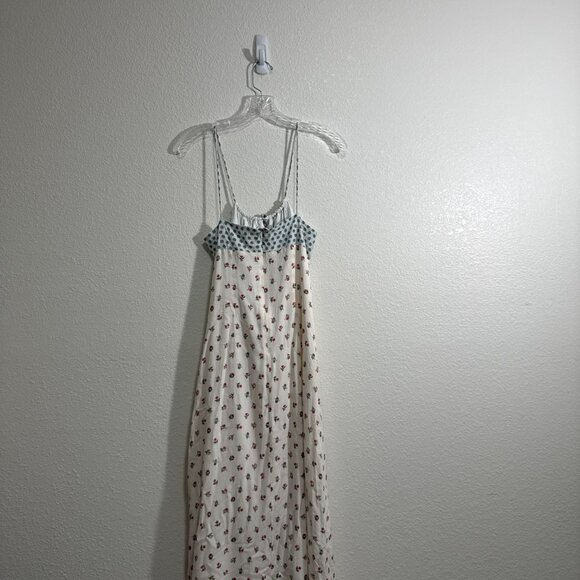 RHYTHM. Harlow Floral Gathered Maxi Dress Size Small Boho Cute Ditsy Smocked - Picture 7 of 12